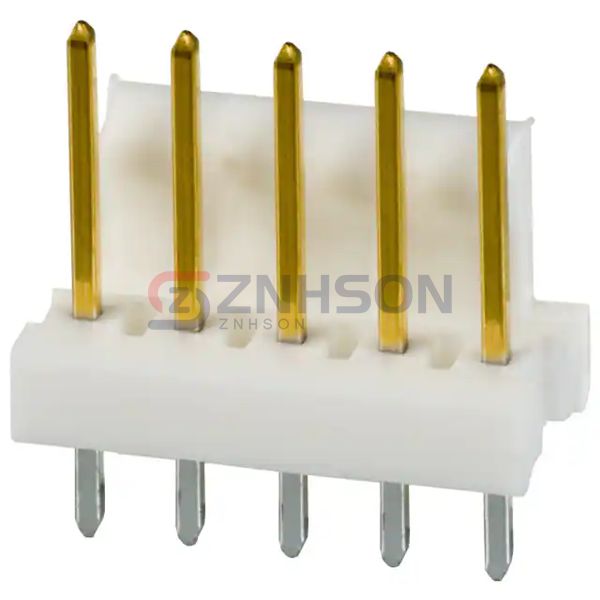 TE Connectivity AMP Connectors 3-641215-5: Vertical Header Pin Male 5-Position 2.54mm Pitch