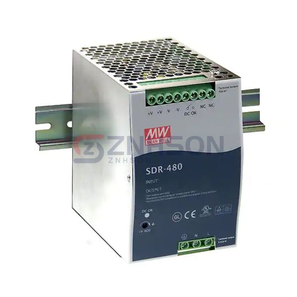 SDR-480-48 AC/DC Converter: High-Efficiency Power Supply for Industrial Applications | MEAN WELL USA Inc.
