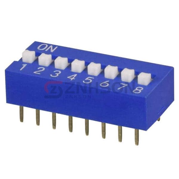 DS01C-254-S-08BE DIP Switch | High-Quality 8-Position Slide Switch by CUI Devices